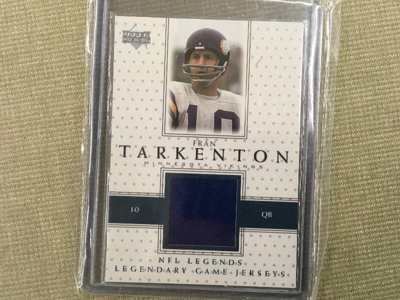 Fran Tarkenton Game Used Jersey Card