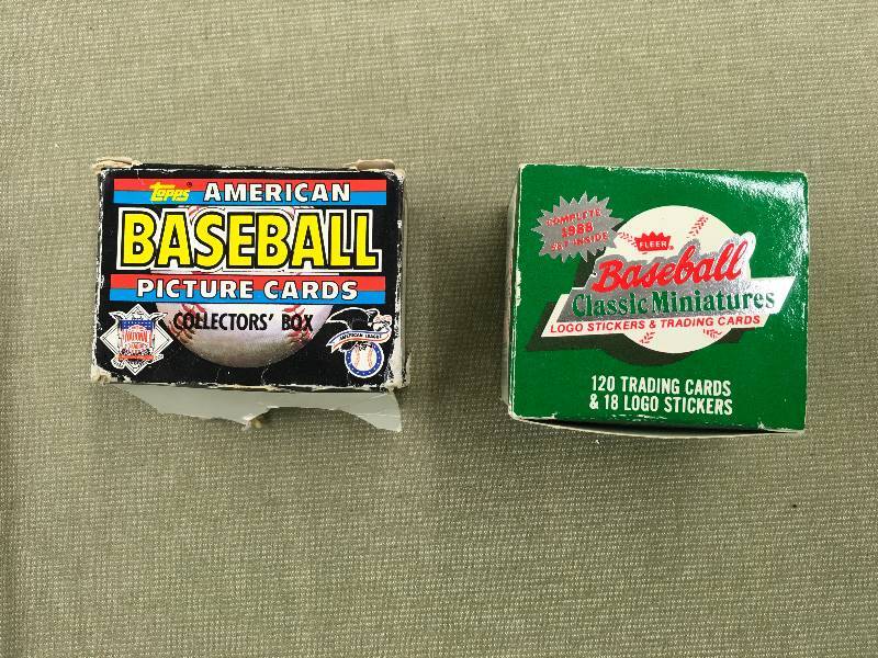 Two Mini Baseball Card Sets