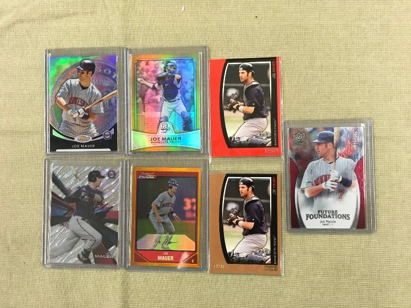 7 Numbered Joe Mauer Cards