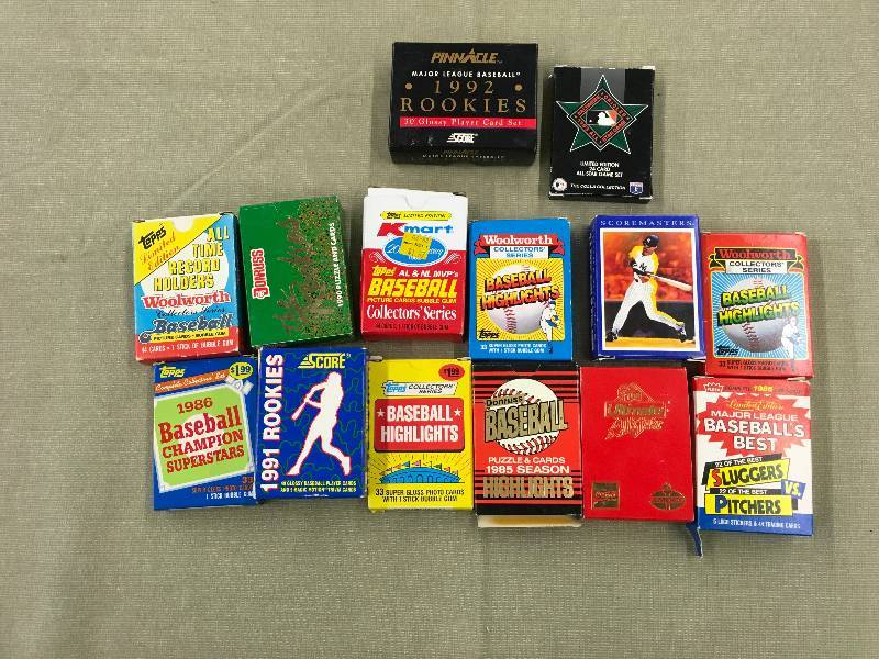 14 Small Baseball Card Sets
