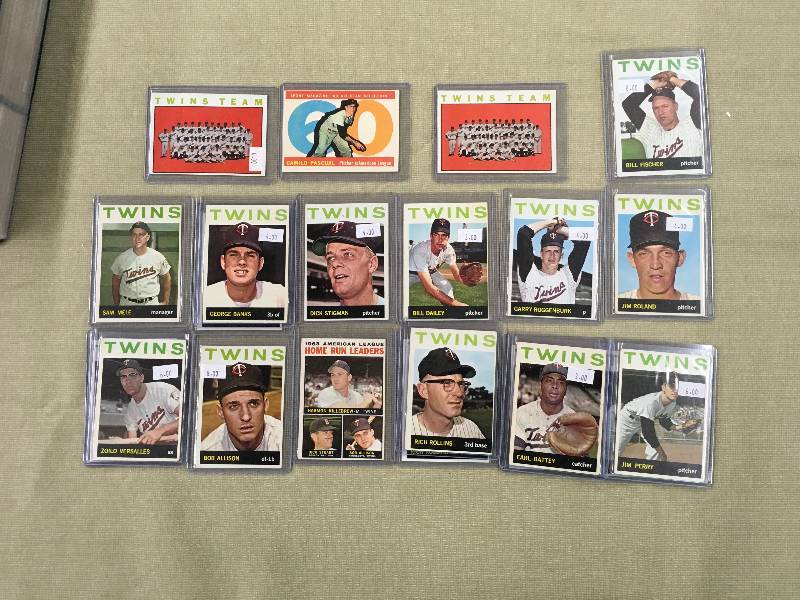 21 1964 Twins Cards - Duplicates