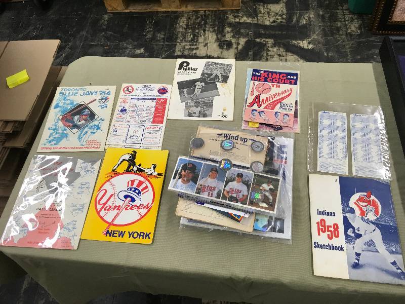Huge Stack of Baseball Memorabilia - Many Vintage Items