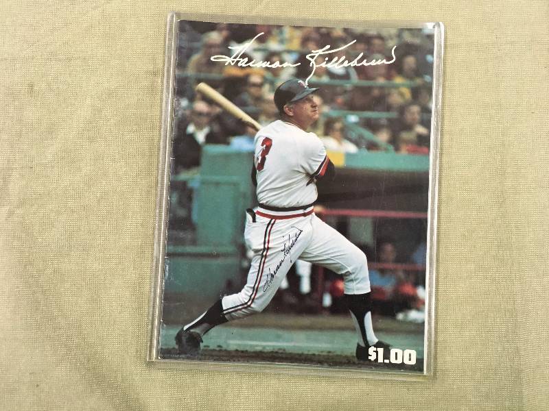 Hand Signed 1973 Harmon Killebrew Day Program