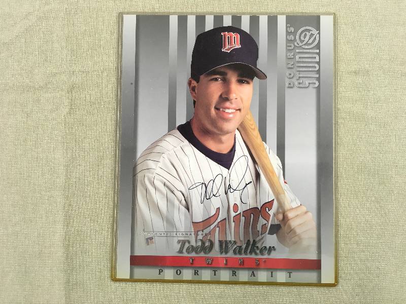 Autographed Todd Walker Donruss Photo Card