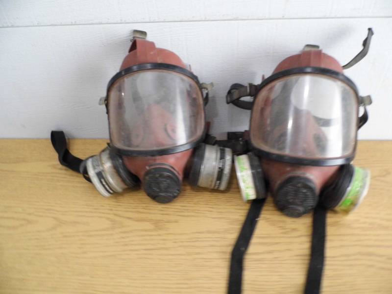 Lot of 2 Gas Masks