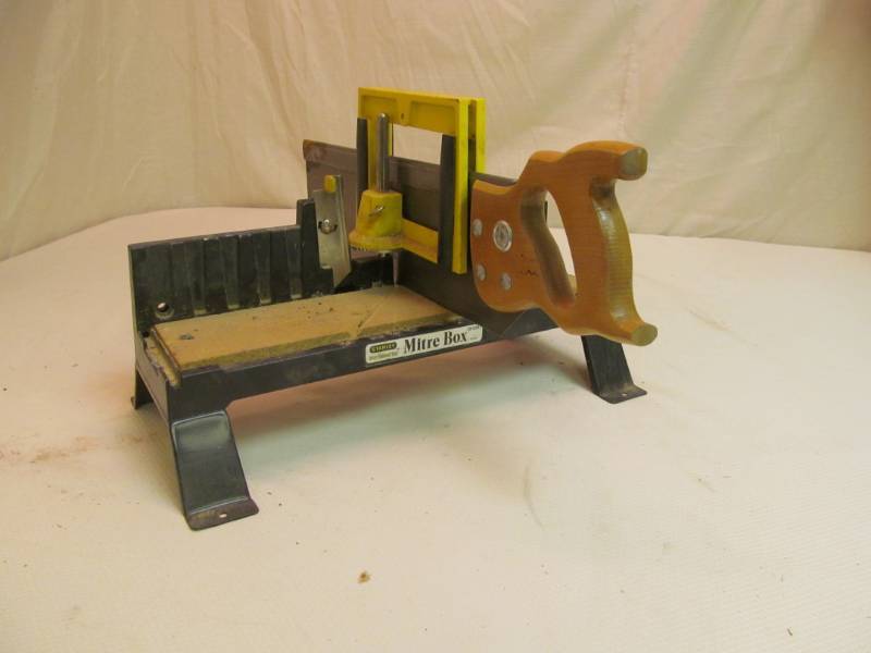 lot 14 image: Stanley miter box saw