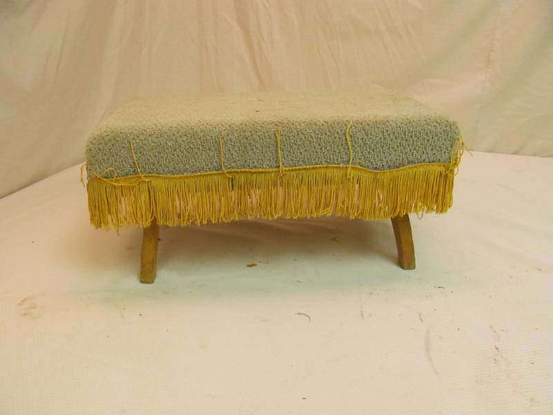 lot 36 image: vintage foot stool