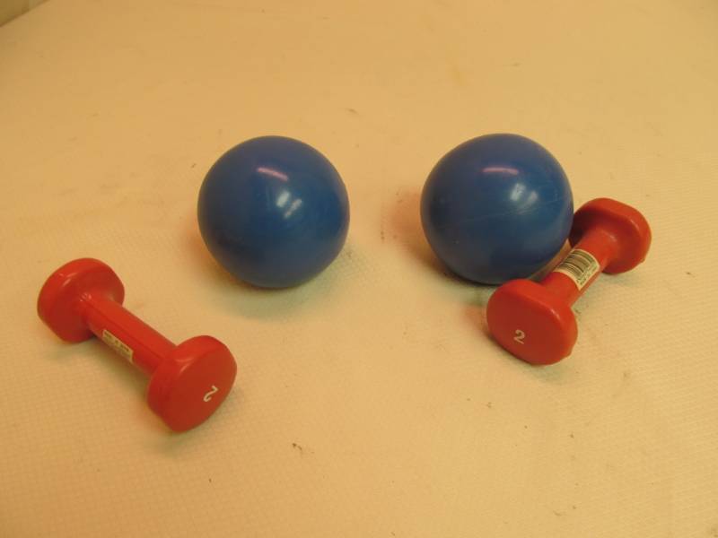 lot 104 image: exercise weights