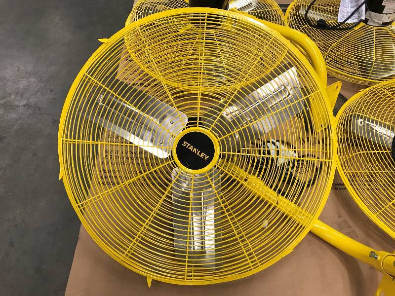lot 46 image: STANLEY 24 High Velocity Oscillating Wall Mount Fan