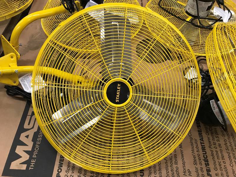 lot 55 image: STANLEY 24 High Velocity Wall Mount Fan