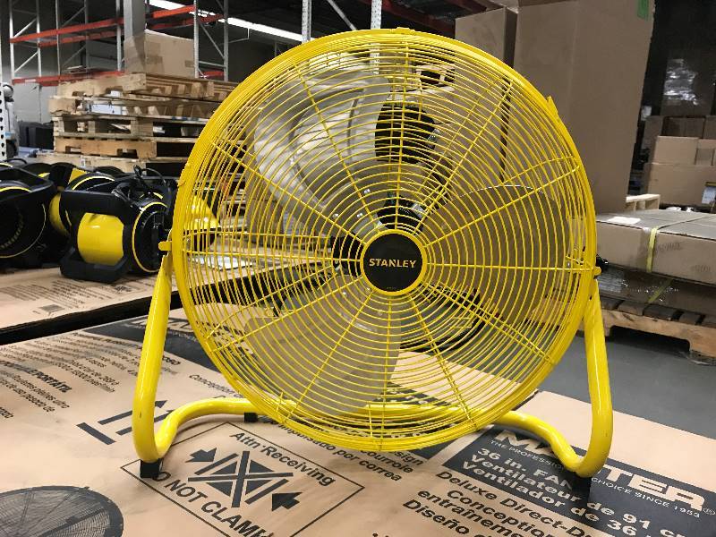 lot 62 image: STANLEY 20 High Velocity Direct Drive Floor Fan