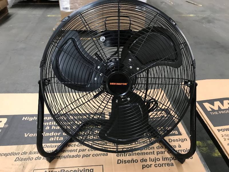lot 63 image: Remington 20 direct drive heavy duty floor fan