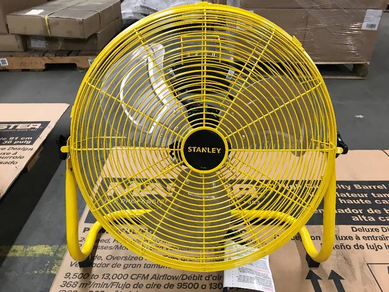 lot 64 image: STANLEY 18 High Velocity Direct Drive Floor Fan