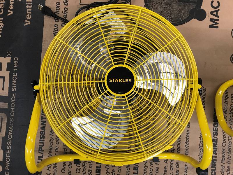 lot 66 image: STANLEY 16 High Velocity Direct Drive Floor Fan