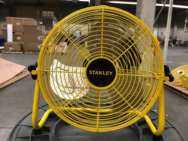 lot 103 image: STANLEY 12 High Velocity Direct Drive Floor Fan