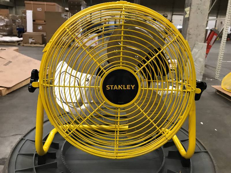 lot 106 image: STANLEY 12 High Velocity Direct Drive Floor Fan