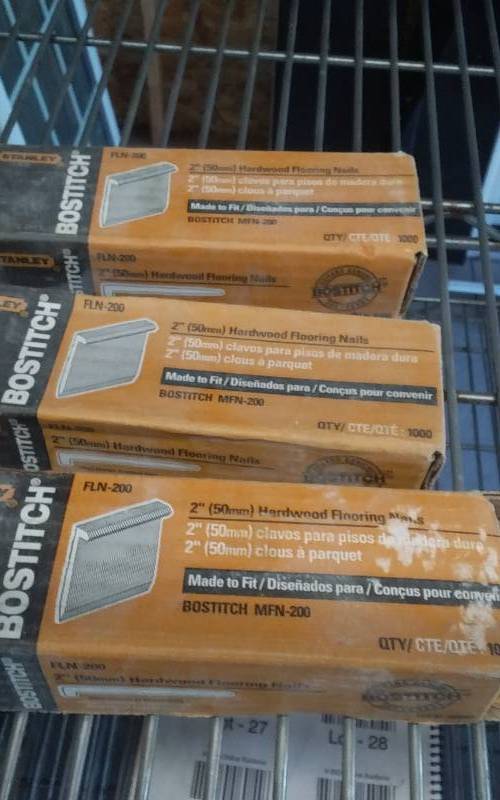 lot 29 image: 2-12 Boxes Of 2-Inch Hardwood Flooring Nails