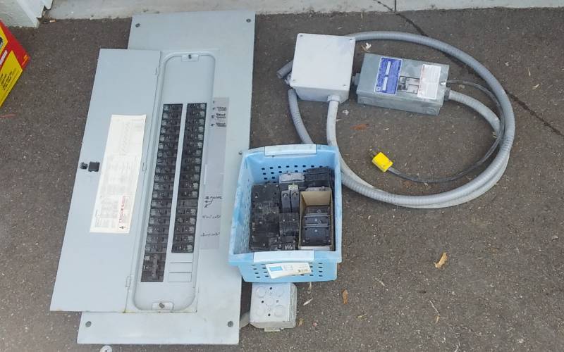 lot 42 image: Large Breaker Panel, Breakers, Related