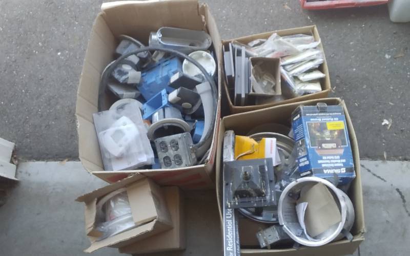 lot 44 image: Electrical Related Outlets, Outlet Covers, Lights, Electric Boxes