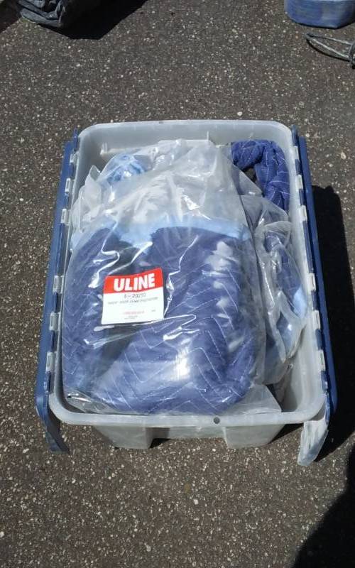 lot 69 image: Door Jamb Protector Pads - Includes Bin With Hinge Top