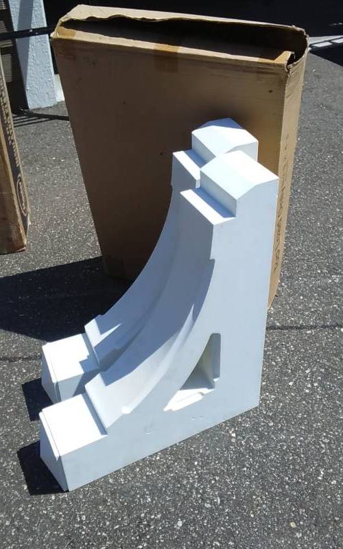 lot 87 image: Pair Of Azek Architectural Corbels 19x24
