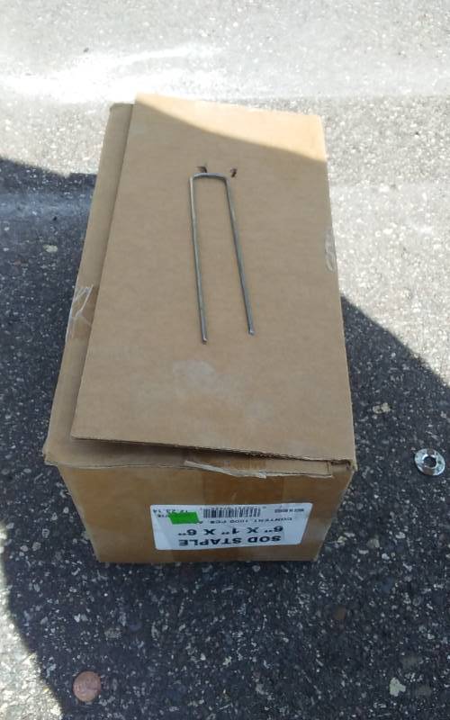lot 130 image: Box Of Sod Staples