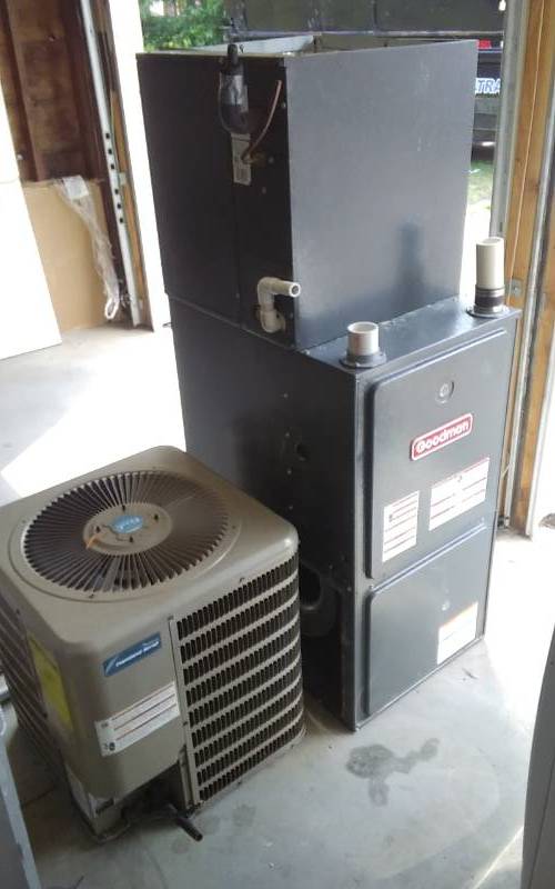lot 133 image: Goodman Furnace & Copeland Scroll Central AC Unit - Works (2-Units Were Used Together)