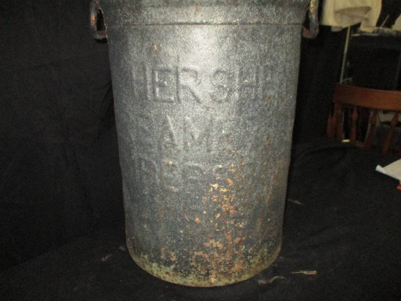 lot 7 image: 1936 Hersey Creamery Co. Chambersburg PA Milk Can