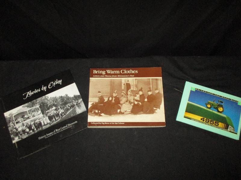lot 60 image: Historic Images of West Central Minnesota, Bring Warm Clothes old Book and John Deere Book