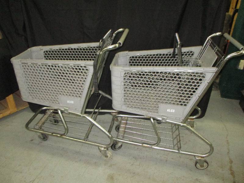 lot 151 image: 2 Smaller Shopping Carts that nest Together