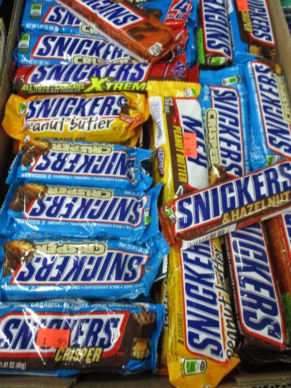 lot 179 image: 53 Snickers Bars