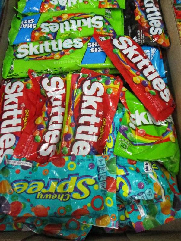 lot 183 image: 44 packs of skittles