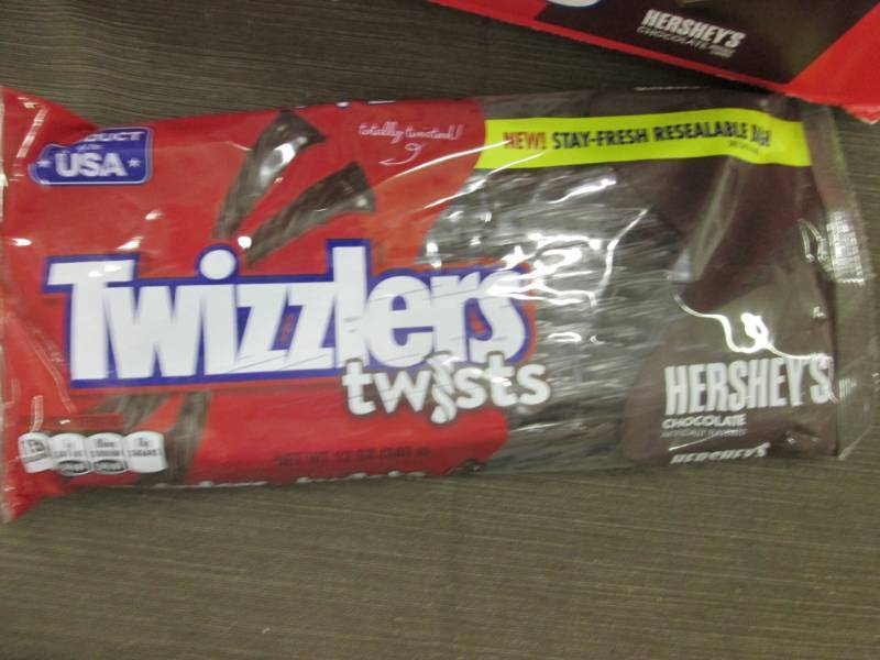 lot 12 image: 10-12 oz Pks Twizzlers Chocolate Tw...