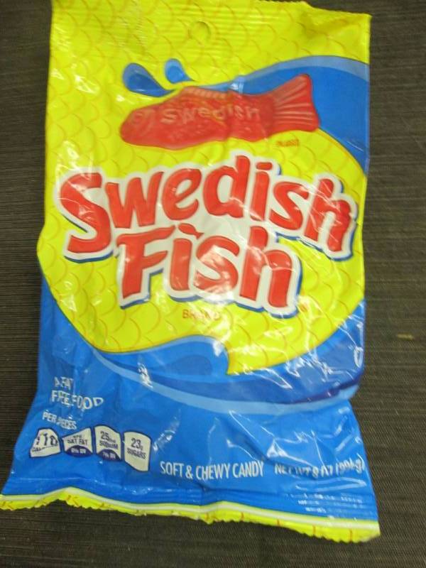 lot 24 image: 8- 8 oz Bags Swedish Fish Candies...