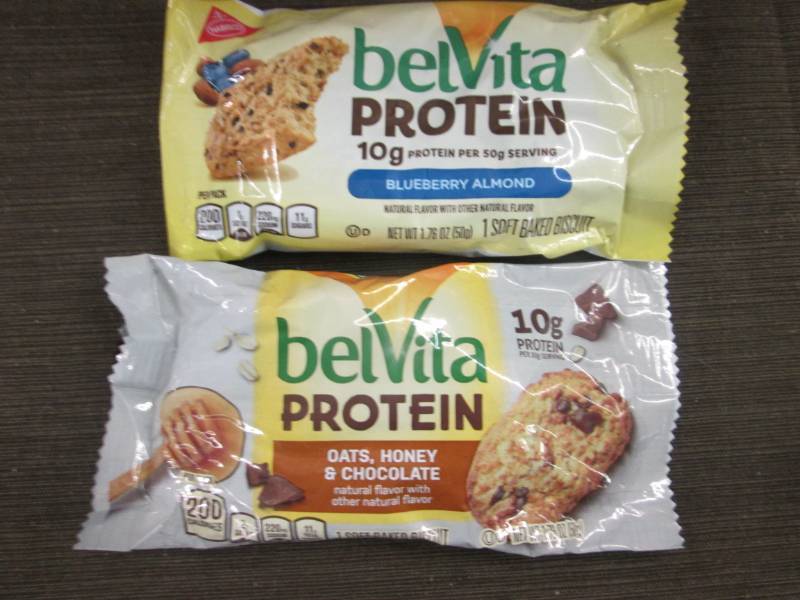 lot 33 image: 12 Belvita Protein Bars...