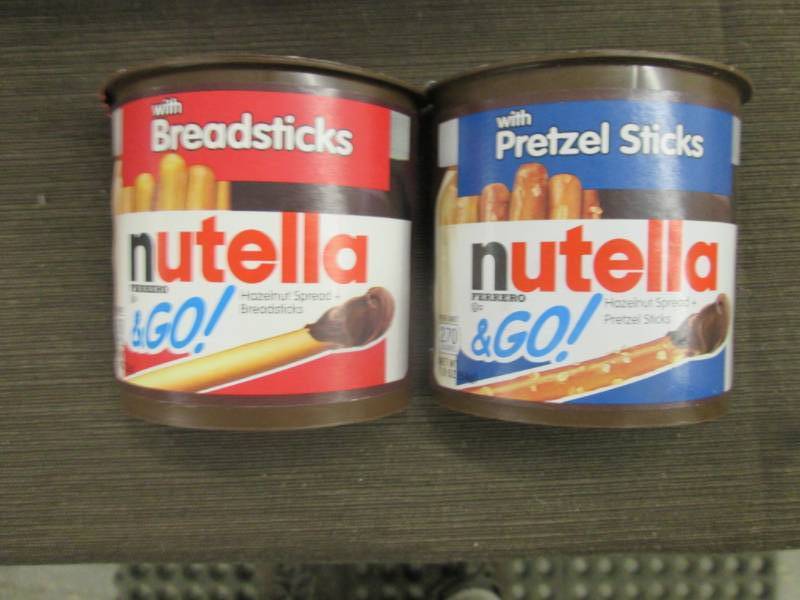 lot 40 image: 12 pks Nutella & BreadsticksPretze...
