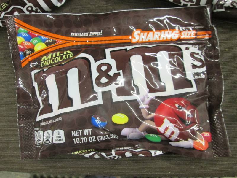 lot 42 image: 3- 10.70 bags M&Ms...