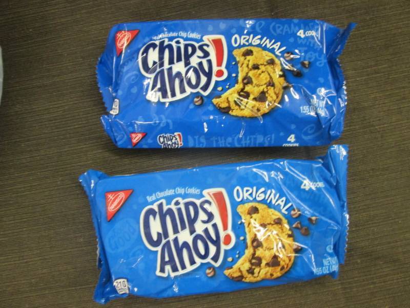lot 60 image: 12- 1.55 oz Chips Ahoy Cookies...