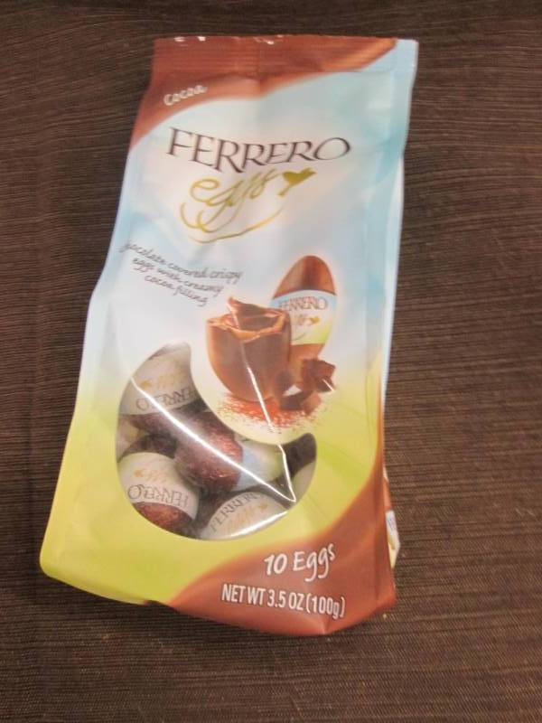 lot 68 image: 6- 3.5 oz Bags Ferrero Eggs...