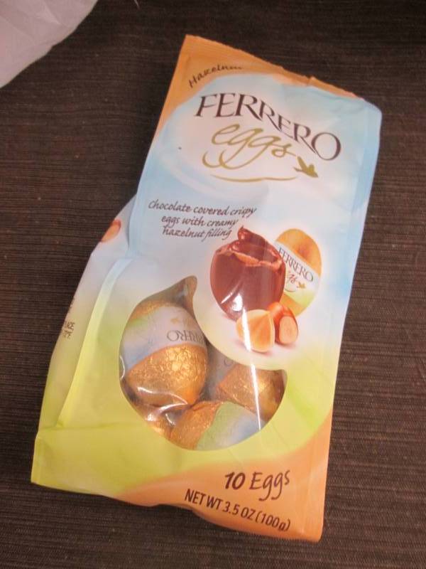 lot 69 image: 6- 3.5 oz Bags Ferrero Eggs...