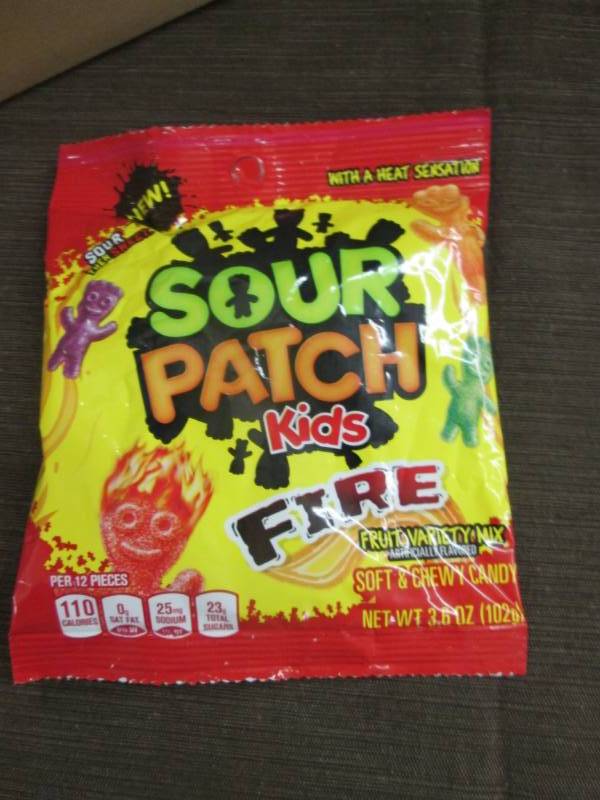 lot 90 image: Case of 12 - 3.6 oz Sour Patch Kids...