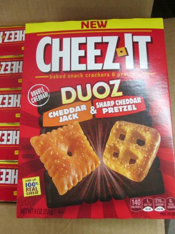 lot 109 image: Case of 10- 9 oz Cheez-It Duoz Ched...