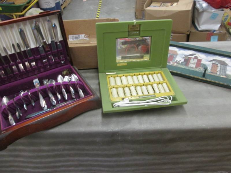 lot 118 image: Silver Flatware in Chest, Electric ...