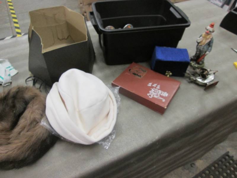 lot 131 image: Vintage Hats, Buttons , misc...