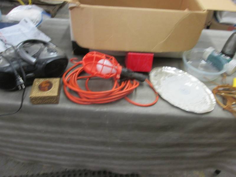 lot 142 image: Trouble Light, Glass Platter, Dream...