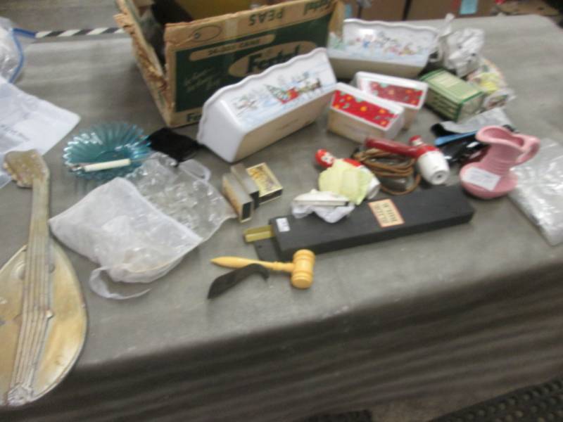 lot 144 image: Holiday Loaf Set, Creamer , Toy Iro...