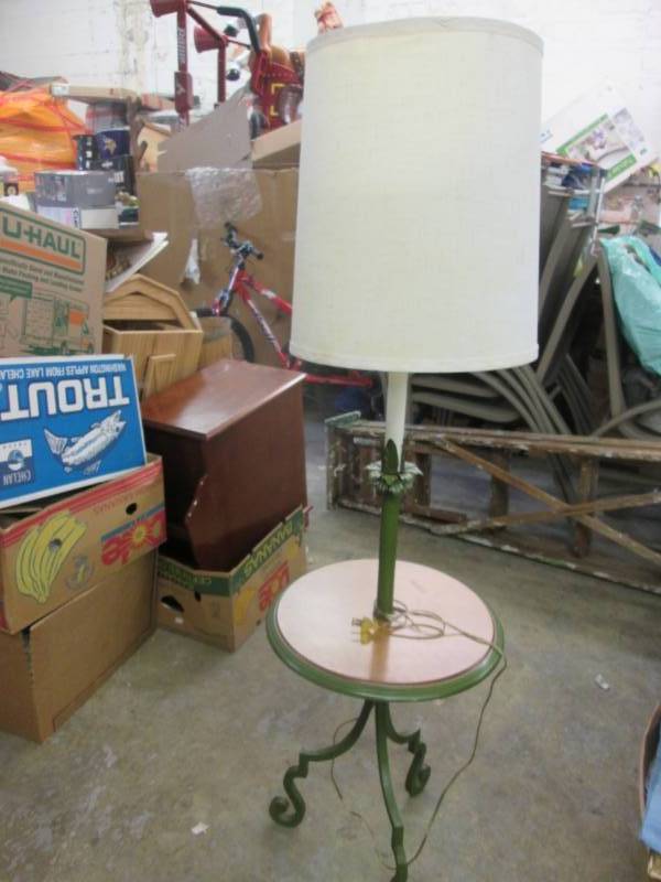 lot 148 image: Floor Lamp with Table...