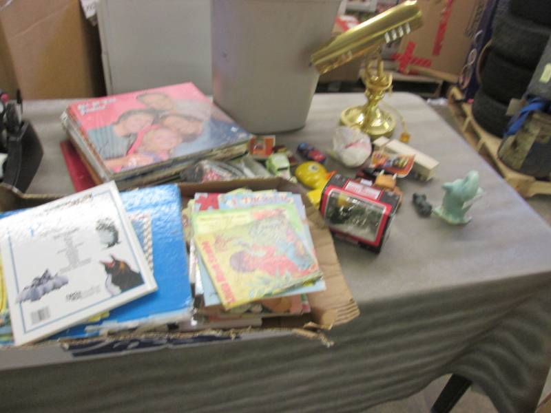 lot 188 image: Vintage Vinyl Albums, Kids Books, D...