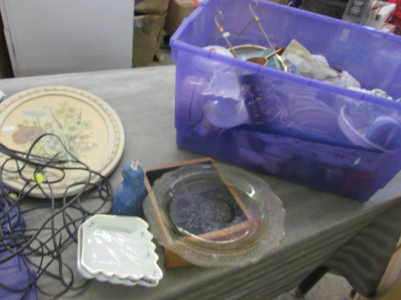 lot 205 image: Covered Rubbermaid Totes filled wit...