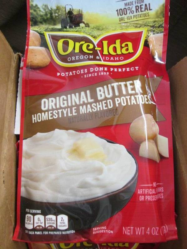 lot 213 image: 10 - 4 oz pks Ore-Ida Homestyle Mas...
